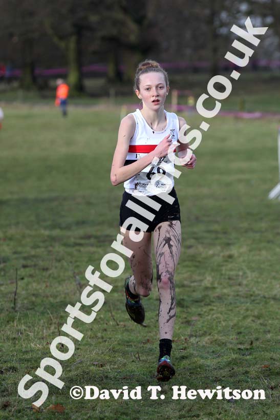 Rosie Johnson (LIverpool Penbroke)  under-17 womens Northern Cross Country Champs, Knowsley Safari Park. Photo: David T. Hewitson/Sports for All Pics